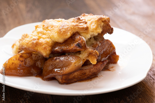Obraz na płótnie baked apple cobbler w salonie