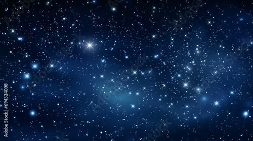Ciel de nuit avec étoiles et voie lactée, arrière plan graphique, illustration ia générative © sebastien montier