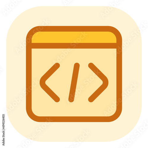 Editable vector web programming icon. Part of a big icon set family. Perfect for web and app interfaces, presentations, infographics, etc