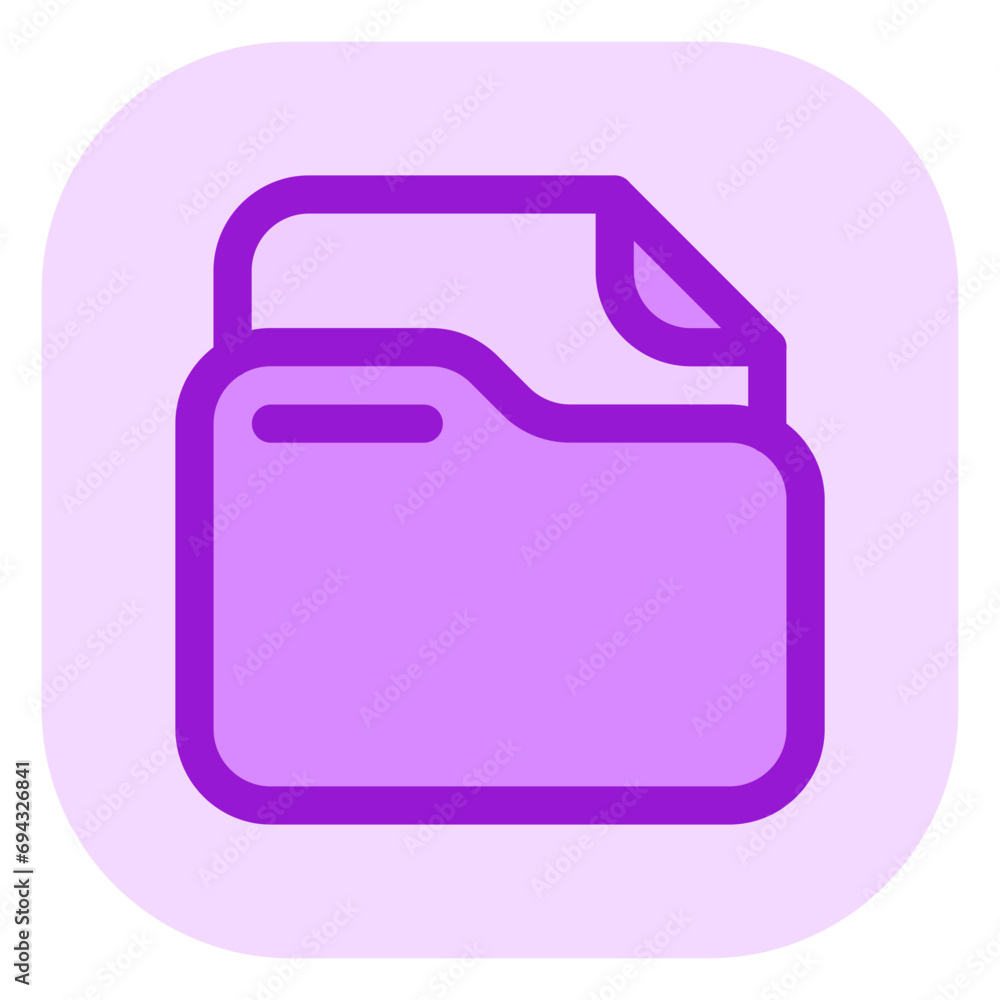 Editable vector file document folder icon. Part of a big icon set family. Perfect for web and app interfaces, presentations, infographics, etc Editable vector file document folder icon. Part of a big icon set family. Perfect for web and app interfaces, presentations, infographics, etc