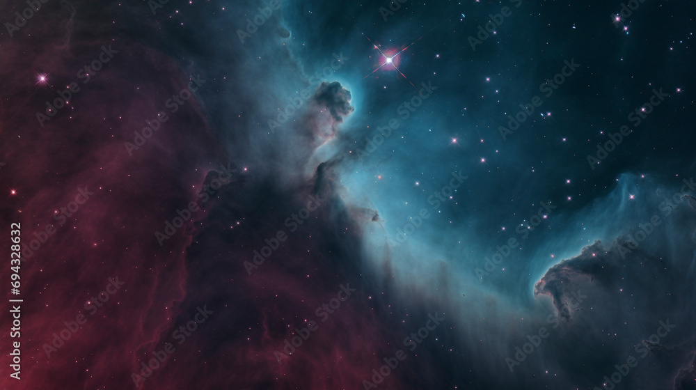 Obraz premium Cosmic Beauty: Captivating Vistas in the Astral Realm, generative ai