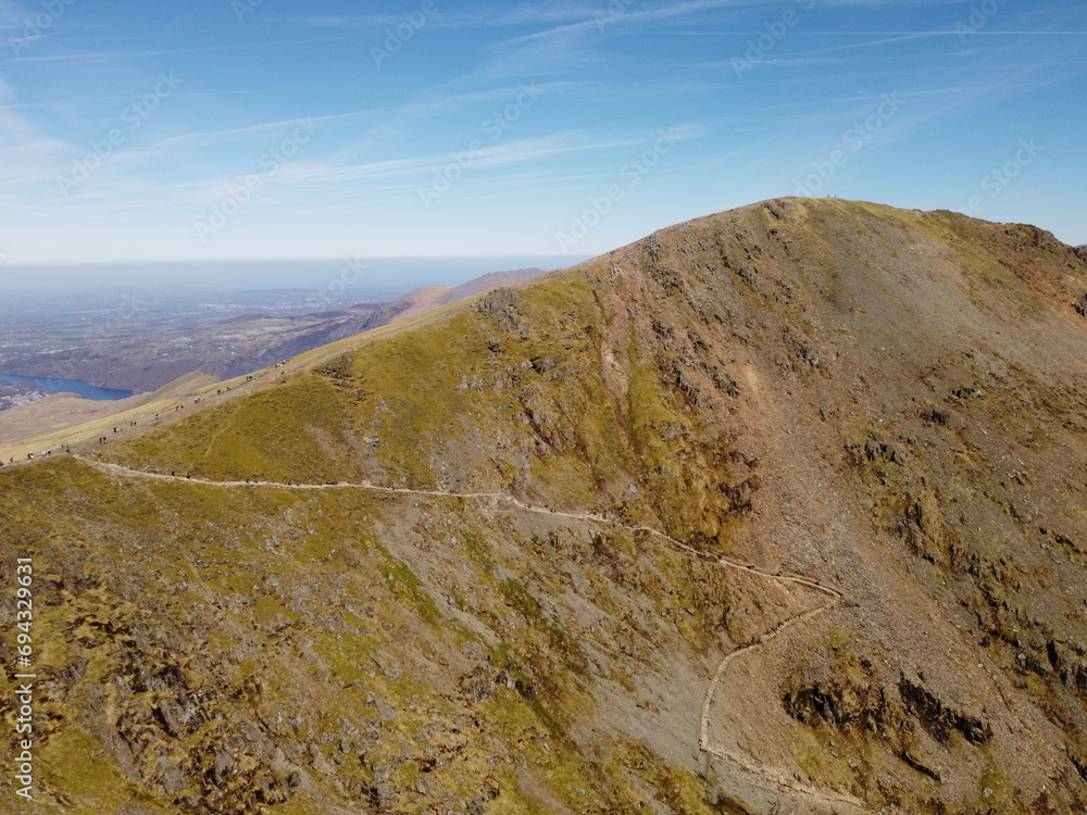 view from the top of Mount Snowdon