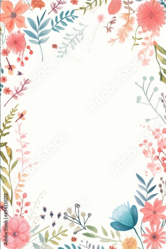 Poster frame for Valentine's Day, birthday, wedding, Mother's Day, Happy March 8th. Beautiful illustration