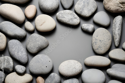 a stone background. Generative AI