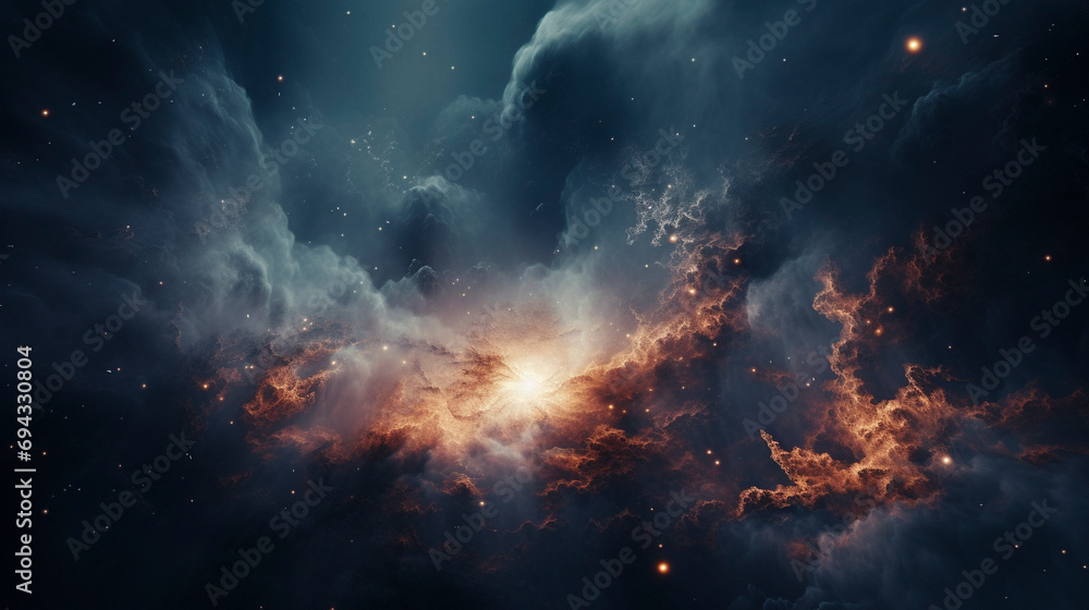 Fototapeta premium Galactic Reverie: Celestial Fantasy, generative ai