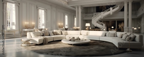 white sofa in living room