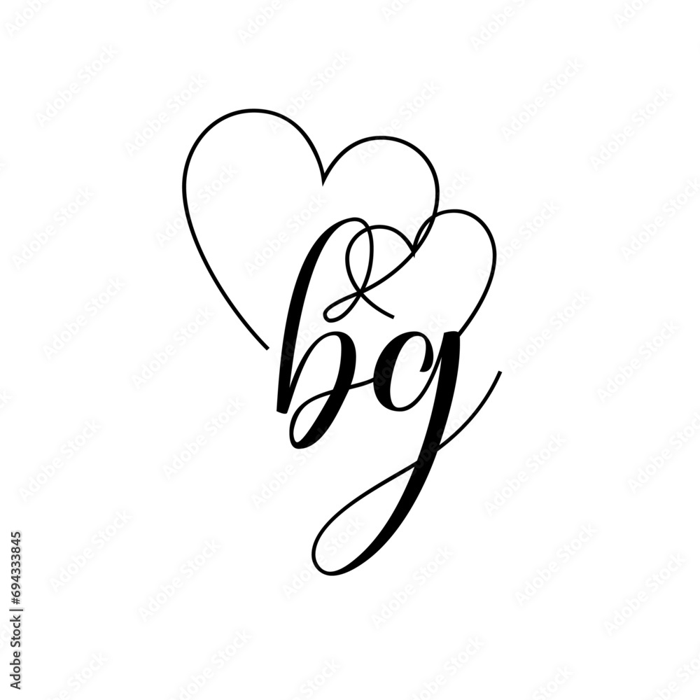 A hand-drawn signature logo design template A hand-drawn signature logo design template