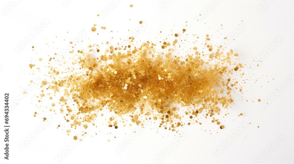 Gold Glitter Explosion. Generative AI Gold Glitter Explosion. Generative AI