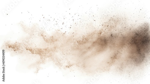 Isolated Dust Texture. Generative AI photo