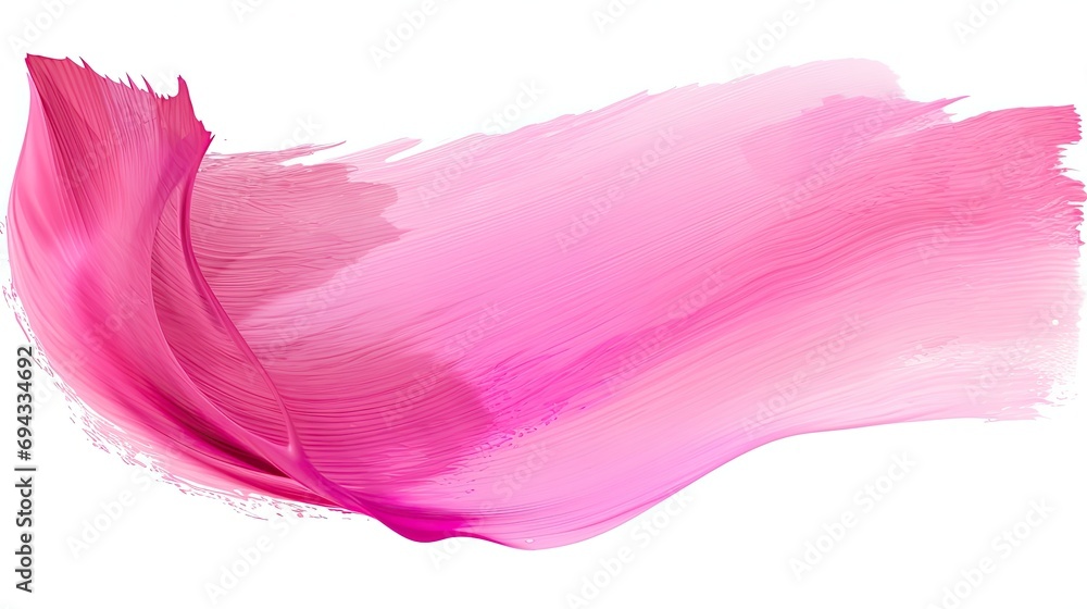 Pink Watercolor Brushstroke. Generative AI