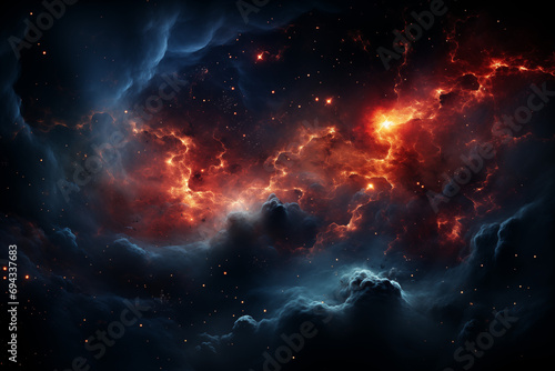 Abstraction, space, black hole, background, AI generate © Denis