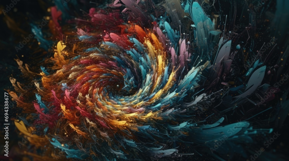 Very unique colorful and 3-dimensional abstract hole illustration Very unique colorful and 3-dimensional abstract hole illustration