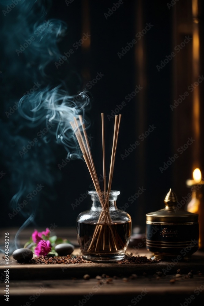 Incense stick. Aromatherapy, Relaxation, spa, yoga, meditation concepts. Incense stick. Aromatherapy, Relaxation, spa, yoga, meditation concepts.