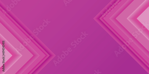 Purple gradient paper cut abstract background. Pink multi-layered right-angled triangles. Design element for template, card, cover, banner, poster, backdrop, wall. Vector illustration.