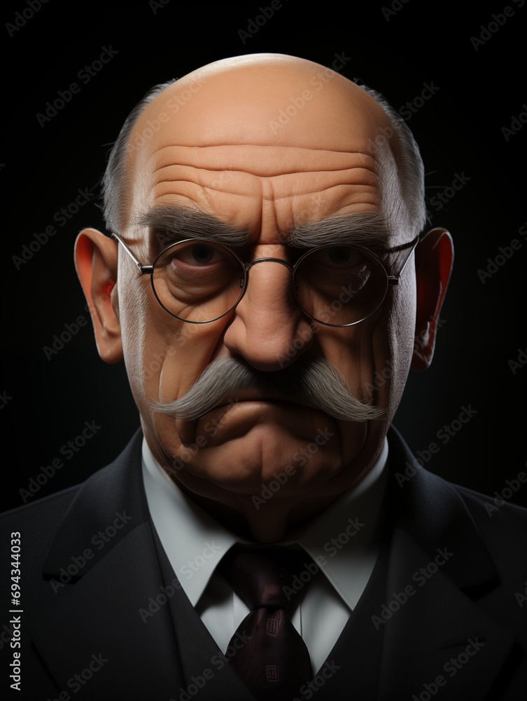 Uomo d'affari con sguardo serio. Ai generated. Uomo d'affari con sguardo serio. Ai generated.