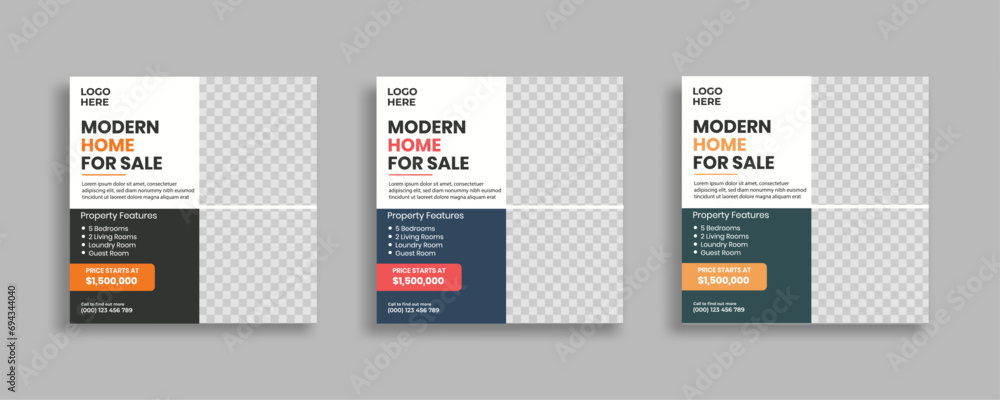 Real estate social media post square web banner template Real estate social media post square web banner template