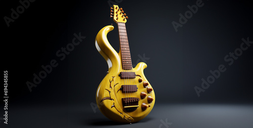 electric guitar and music, banana guitar