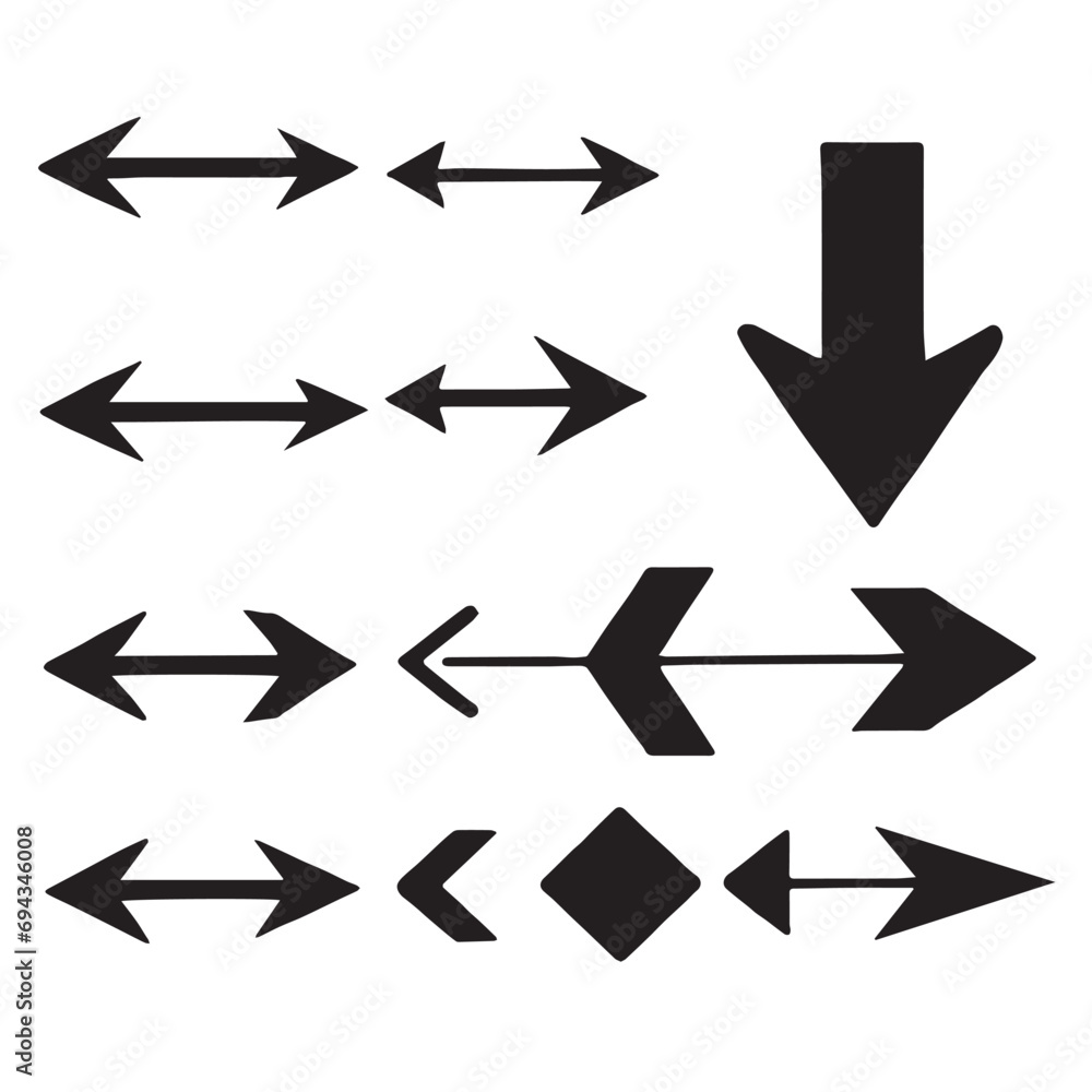 Fototapeta premium arrow icon set.