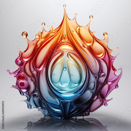 A rainbow in a drop of water
Generative AI