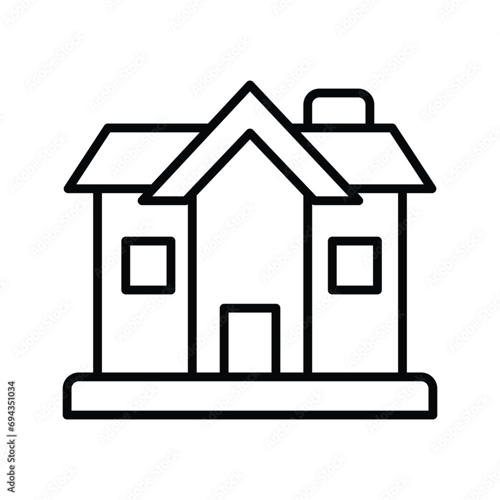 Home building vector design isolated on white background Home building vector design isolated on white background