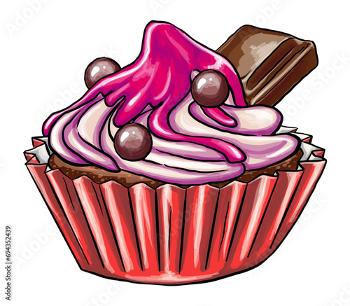 sweet mouthwatering dessert, romantic date, digital printing, t-shirt design, stickers