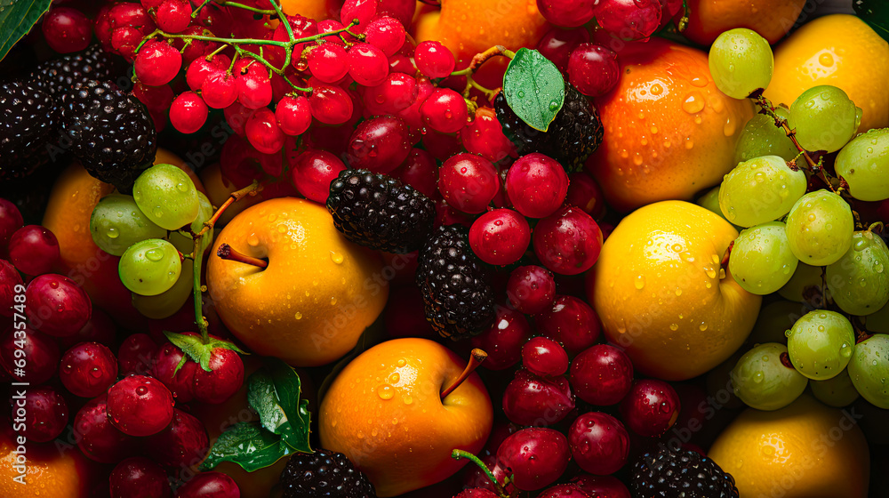 fresh fruit harvest background generated by ai fresh fruit harvest background generated by ai
