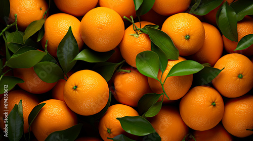 fresh orange harvest background generated by ai