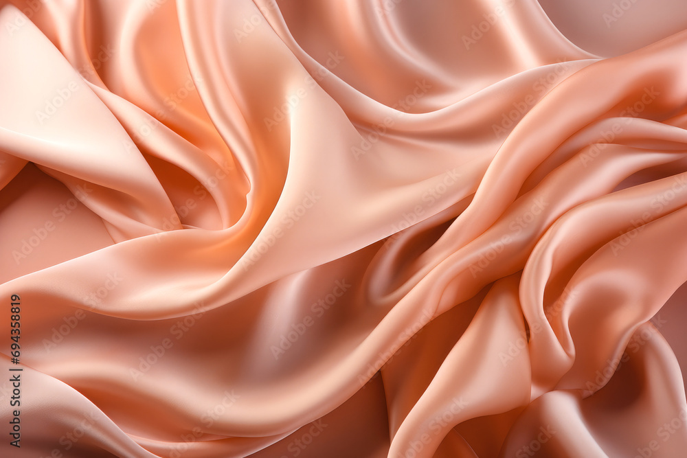 Silk or Satin fabric peach colour. Silk or Satin fabric peach colour.