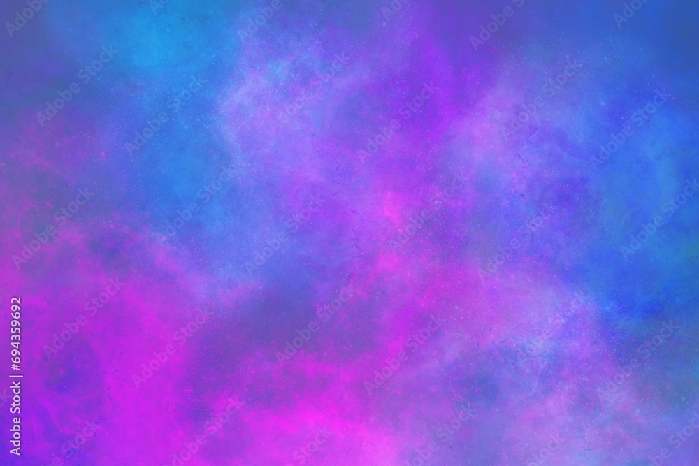 Abstract pink and blue nebula background