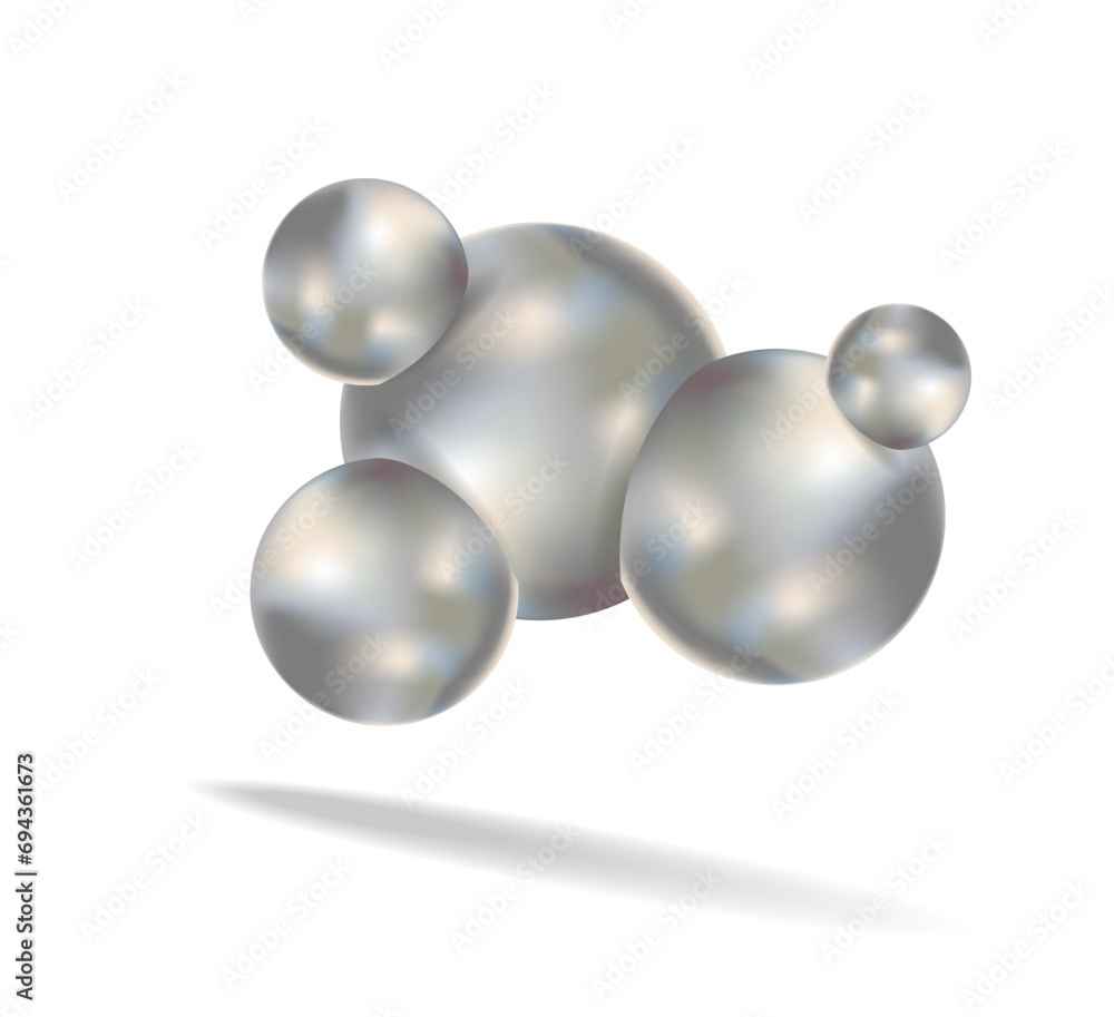 Molecule. Molecular crystal lattices.
Vector, 3D illustration of a molecular model on a white background. Molecule. Molecular crystal lattices.
Vector, 3D illustration of a molecular model on a white background.