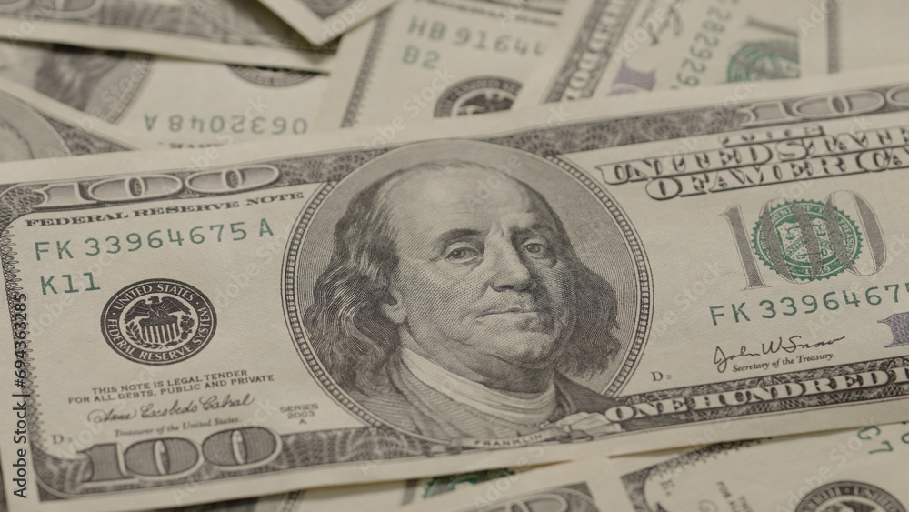 © GCapture - Closeup background of 100 dollar bills old style © GCapture - Closeup background of 100 dollar bills old style