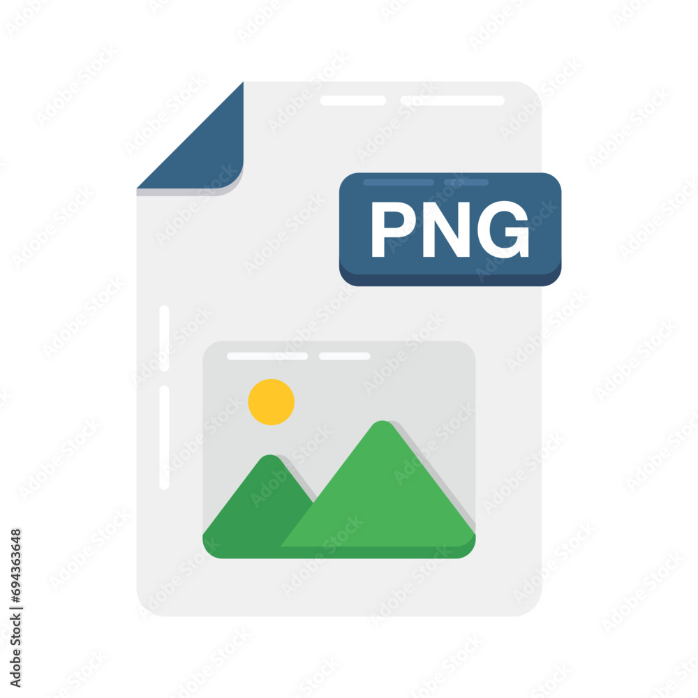 PNG file format flat icon design ready for premium use PNG file format flat icon design ready for premium use
