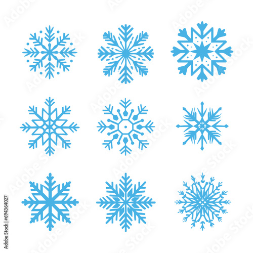 snowflake silhouette illustration