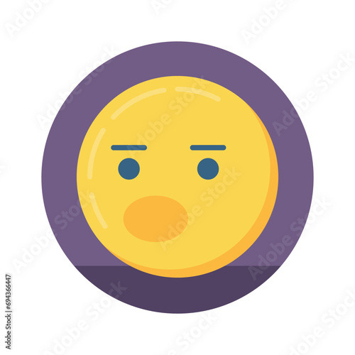 Grab this carefully crafted icon of emoji in trendy flat style