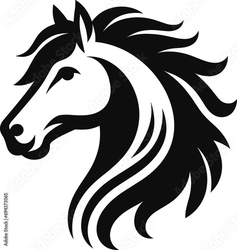 horse head silhouette