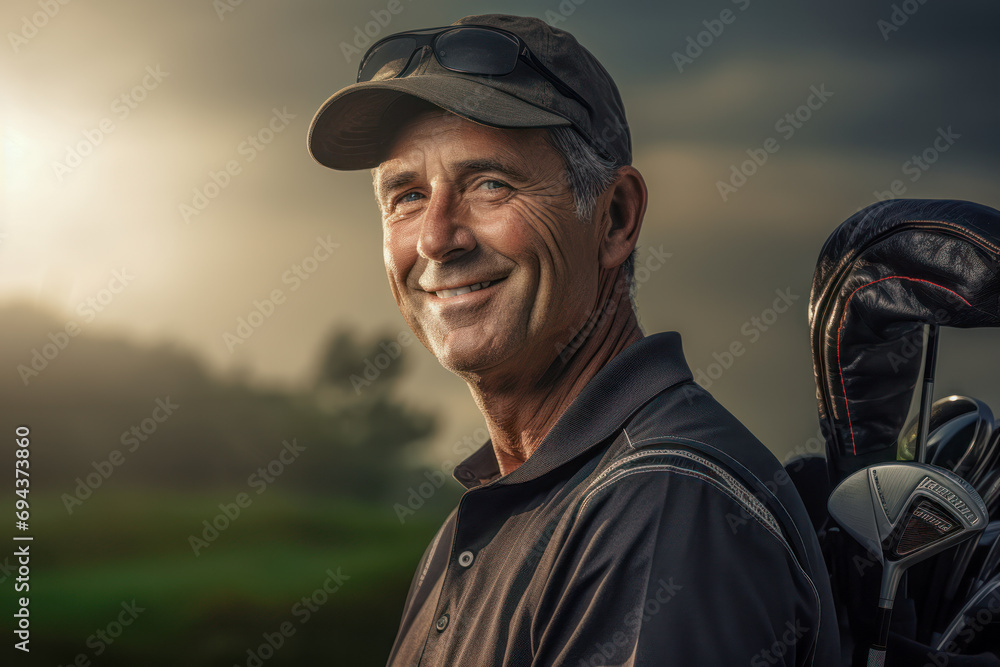 Portrait of a Happy Golfer Wallpaper Background Poster Cover Brainstorming Portrait of a Happy Golfer Wallpaper Background Poster Cover Brainstorming