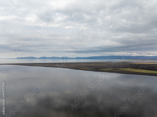 clouds over the river