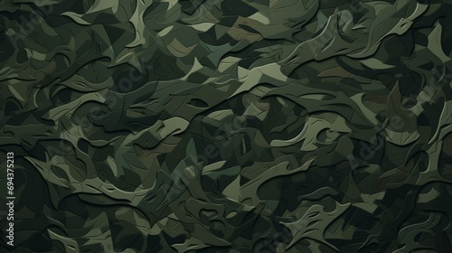Green camouflage texture. Abstract background. photo