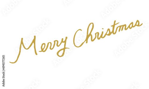 メリークリスマス 手描き　文字　筆記体　英語　Merry Christmas	