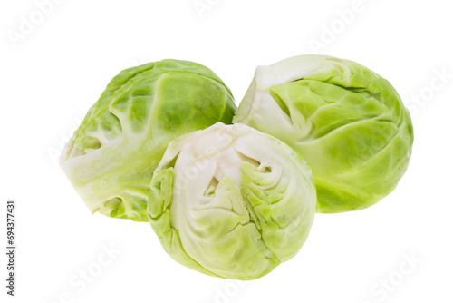 Brussels sprouts isolated