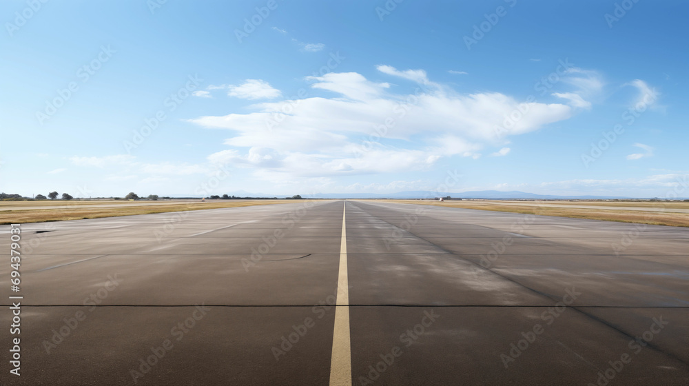 Runway of airport