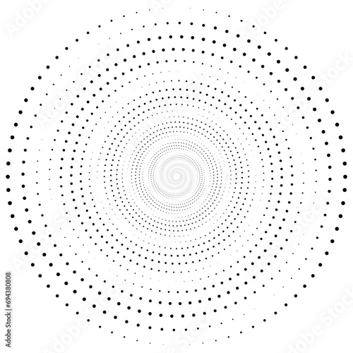 Halftone circular dotted frames . Circle dots texture isolated on white background. Spotted spray texture. Vector abstract design element dots