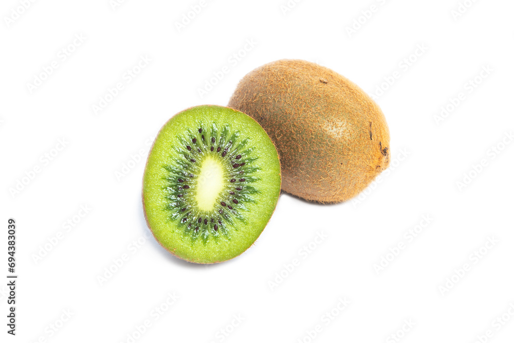 kiwi fruit isolated over white background. Whole and sliced kiwi.
kiwi fruit isolated over white background. Whole and sliced kiwi.