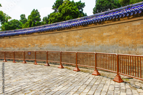 Architectural Scenery of the Echo Wall in Beijing Temple of Heaven Park