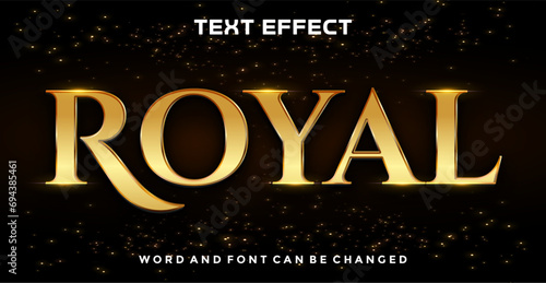 Royal editable text effect