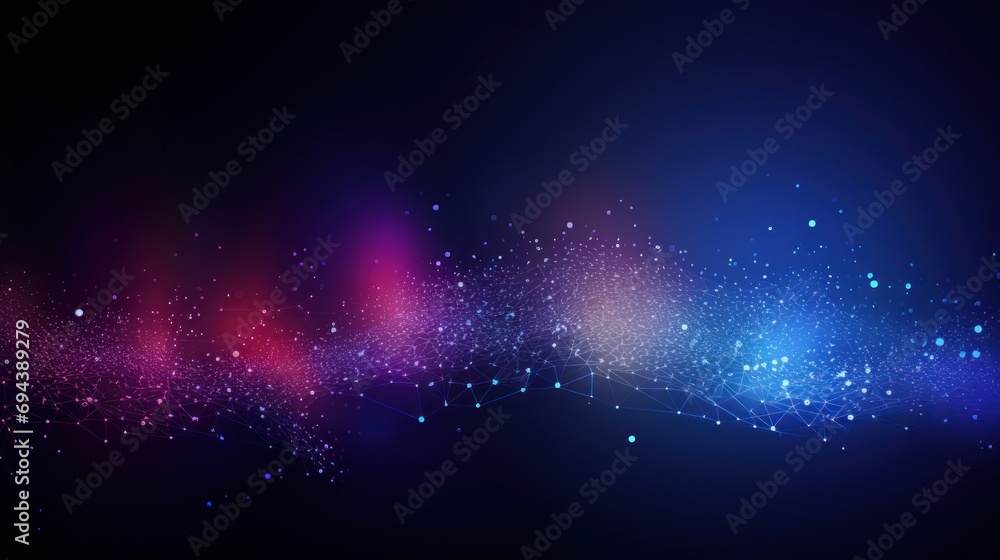 Modern Technology Particle Abstract Background