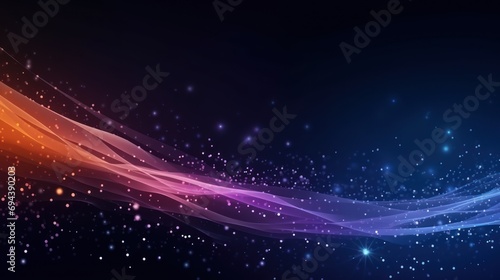 Modern Technology Particle Abstract Background