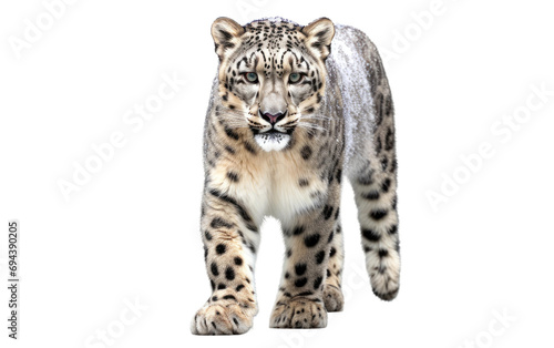 Snow Leopard Excellence On Transparent PNG