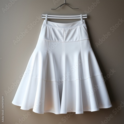 Solid white Color Tennis skirts