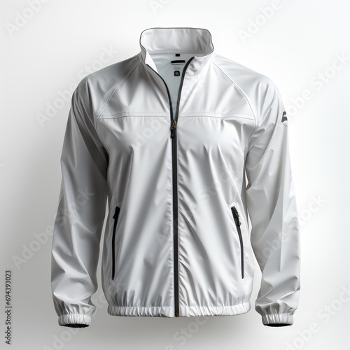 White sport jackets on White background  photo